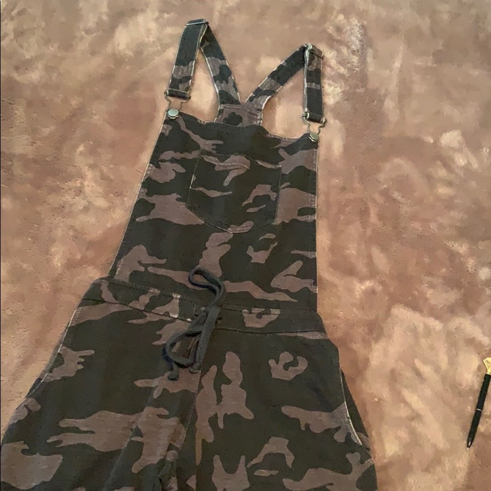 Grey Camo Over Alls